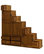 Japanese Style Step Tansu Chest, Natural