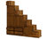 Japanese Style Step Tansu Chest, Natural