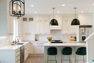 Beautiful kitchen with inset cabinets