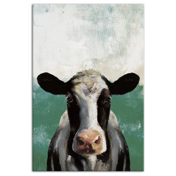 Cow Green Field 20x30 Canvas Wall Art