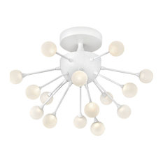 Impulse 15-Light Semi Flush Mount, Cloud