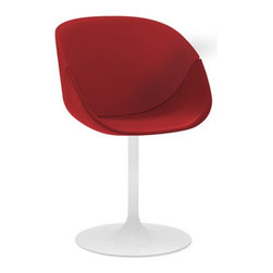 Coquille-P Swivel Armchair - Dining Chairs