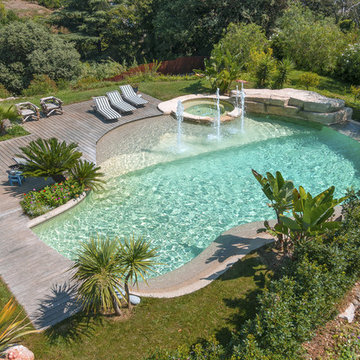 Piscine nature contemporaine