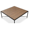 Castle Gate Coffee Table With Parquet Top Square