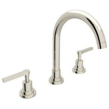 Rohl A2208LM-2 Lombardia 1.2 GPM Widespread Bathroom Faucet - Polished Nickel