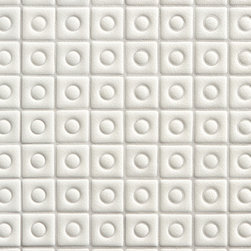 Tilt Station Mosaic in White Crackle - Tile