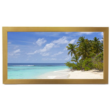 Panoramic Picture Frame Flat Gold, 6x18