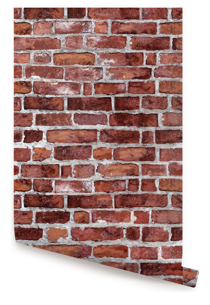 Simple Kitchen 9 Brick Wallpaper, Peel and Stick - Farmhouse - Wallpaper