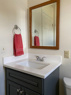 Towel ring placement in powder room new arrivals