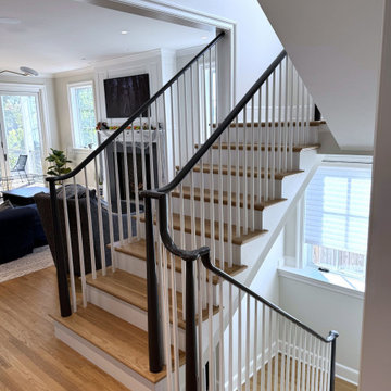 Project #142 | Transitional Staircase with Over-the-Post Balustrade