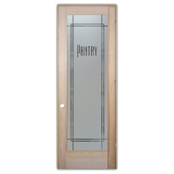 Pantry Door - Ultra Pantry - Douglas Fir (stain grade) - 24" x 80" - Knob on...