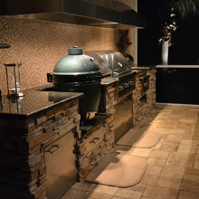 Hart's built-in grill ideas and wood/stone material/finish options