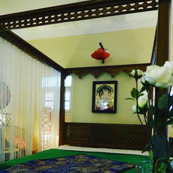 Jaisalmer Teakwood post Bed - Bedroom Furniture
