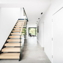 Polished Concrete Flooring - Hallway-Stairs