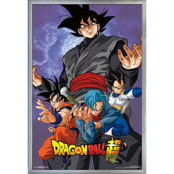 Dragon Ball Super Villain Poster, Silver Framed Version