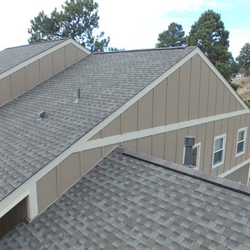 Timberbark, with Khaki Brown & Navajo Beige Trim & Weathered Wood Roof