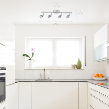 Payton 4-Light Matte Silver Track Lighting Kit