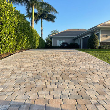 Florida Driveway Transformation with Concrete Pavers