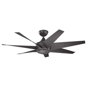 Kichler 310112 Lehr II 54" Indoor / Outdoor Ceiling Fan - Distressed Black