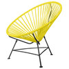 Innit Chair, Yellow Weave, Black Frame