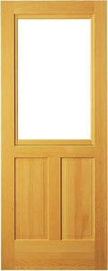 Classic Pine Door With "B" Sash and Screen, 32"x81"