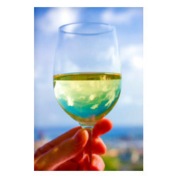 Douglas Page Photographic Arts - Wine Glass Toast, Art, Canvas Giclee, 16"x24" - Prints And Posters