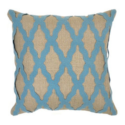 Intrigue Blue Pillow - Decorative Pillows