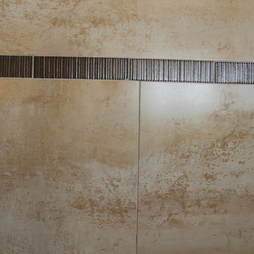 Porcelanosa & Ann Sacks detail on fireplace in Englewood, CO