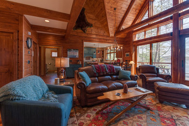 Mountain style home design photo in Other