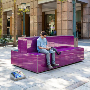 Temperature Sensitive Interactive Color Changing Bench