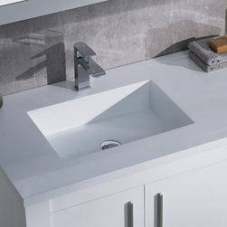 Bathroom Vanities with Solid Surface Top - Bathroom Vanities And Sink Consoles
