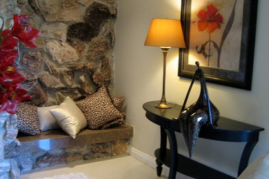 Transitional living room photo in Los Angeles