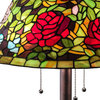 Meyda Lighting 216879 62" High Tiffany Rosebush Floor Lamp