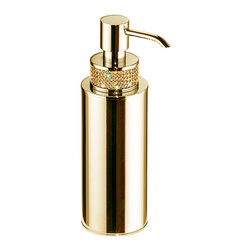 Secret Bath - Cecilia Luxury Gold Swarovski Crystals Soap Dispenser - Soap & Lotion Dispensers