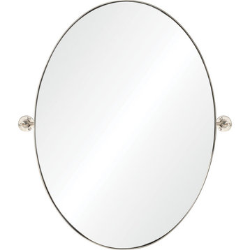 Azalea Modern Oval Accent Wall Mirror