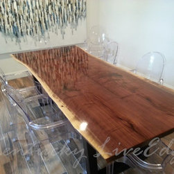 Live Edge Walnut Conference Table- Dining Table - Desks And Hutches