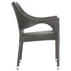 GDF Studio 3-Piece Alfheimr Outdoor Multi-brown Wicker Stacking Chair Chat Set