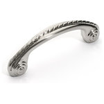 Dynasty Hardware - Super Saver P-3127 Rope Cabinet Pull, Satin Nickel - Projection: 1-1/2"