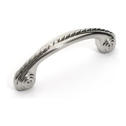 Dynasty Hardware - Super Saver P-3127 Rope Cabinet Pull, Satin Nickel - Cabinet And Drawer Handle Pulls