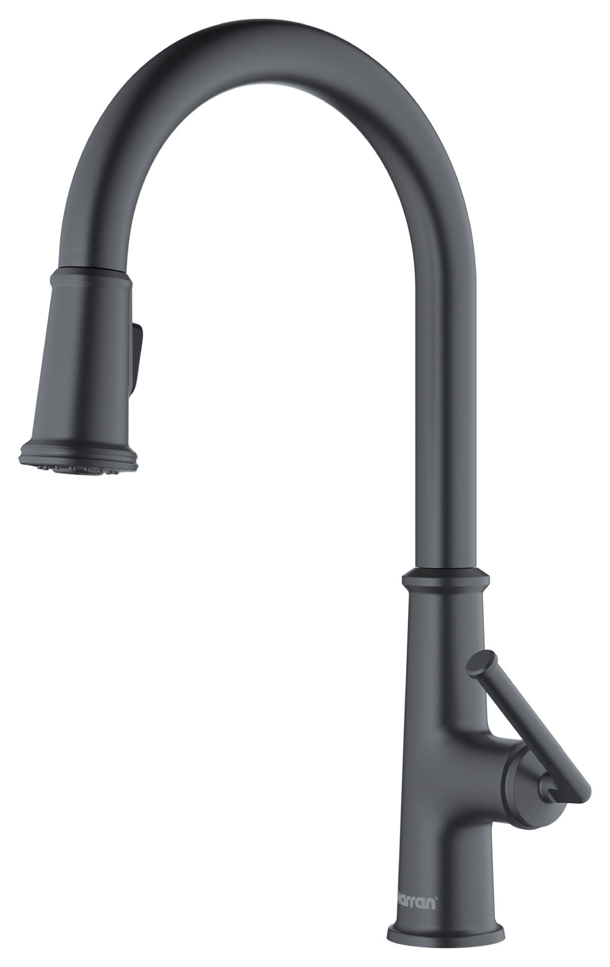 Karran KKF330 1-Handle Pull Down Dual Function Sprayer Faucet, Gunmetal Grey