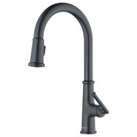 Karran KKF330 1-Handle Pull Down Dual Function Sprayer Faucet, Gunmetal Grey