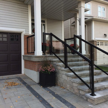 Aluminum and Glass Porch Railings - 125