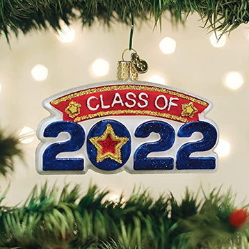 Old World Christmas Glass Blown Ornament, Class of 2022 (#36299)