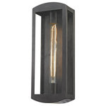 Elk Home - Trenton 1 Light Outdoor Wall Sconce, Blackened Bronze, 6X4X17 - The Trenton collection has a compact ADA design that cleverly houses our optional filament bulb, shown through clear glass panels and a Warm Bronze or Weathered Silver finish. It is ADA Compliant and UL Approved for wet locations.