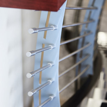 Stainless Clad Treads with Custom Railing