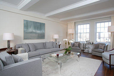 Living room - transitional living room idea in New York