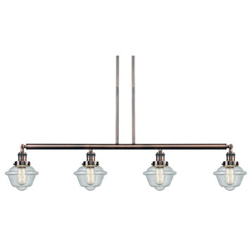 Innovations Lighting 214-S Small Oxford Small Oxford 4 Light 52"W - Antique