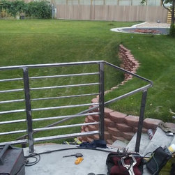 Horizontal railings with wall railing - Stair Parts