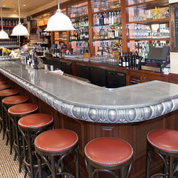 ZInc bar with inlay edge detail - Kitchen And Dining Furniture