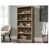 Sauder Select Engineered Wood 5 Shelf Bookcase in Salt Oak Finish